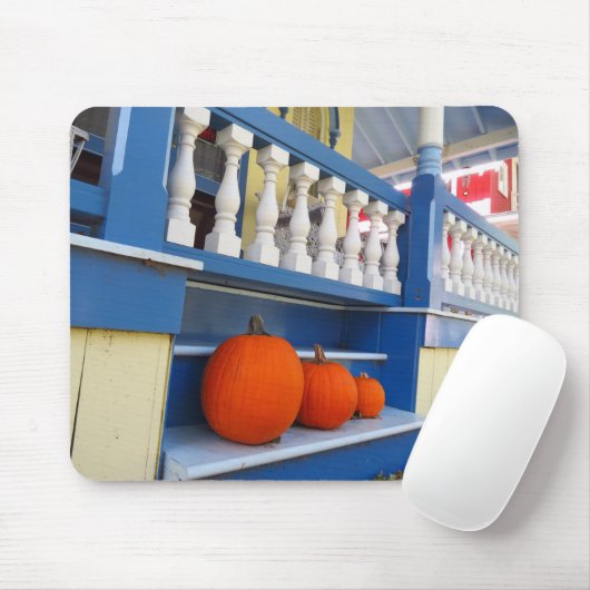 Drie pompoenen op een Stap - Martha's wijntuin Muismat (Met muis)