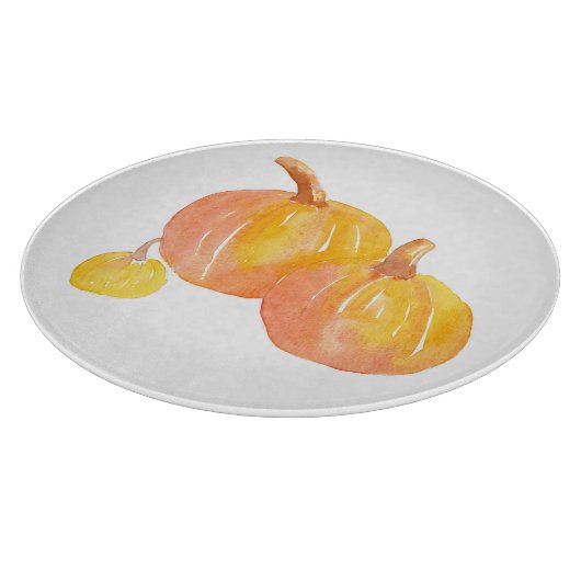 Drie pompoenen snijplank (Hoek)