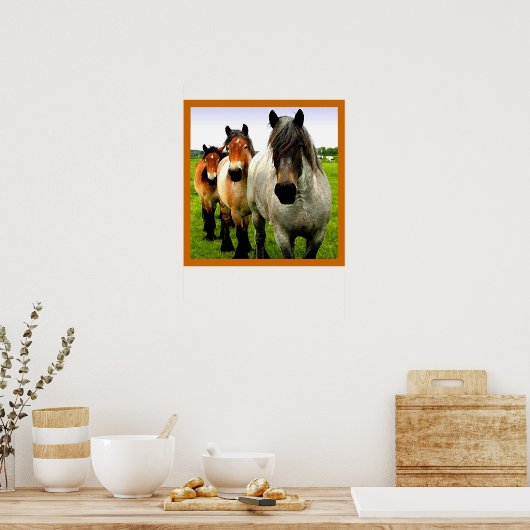 Drie Ponies Poster (Keuken)