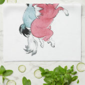 Drie Ponies Theedoek (Gevouwen)