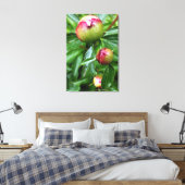 Drie pony-knoppen canvas afdruk (Insitu (Slaapkamer))