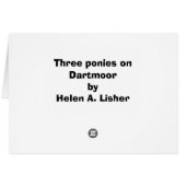 Drie pony's op Dartmoor (Achterkant Horizontaal)