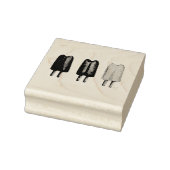 Drie Pop Popsikel Ice Lolly Stempel (Stempel)