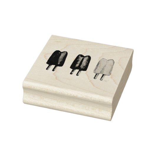 Drie Pop Popsikel Ice Lolly Stempel (Stempel)