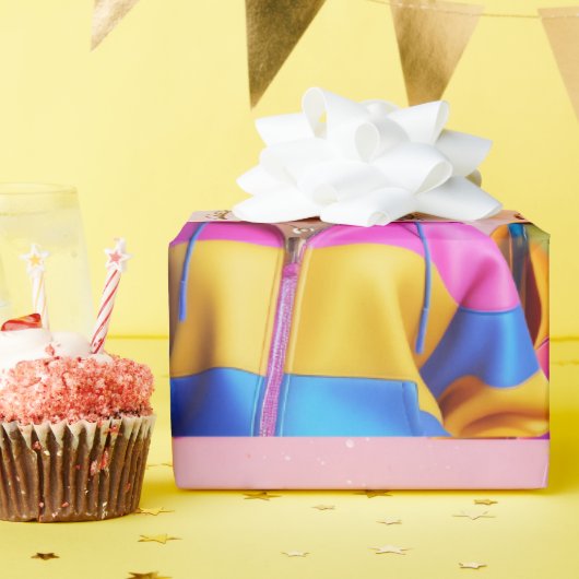 drie poppen inpakpapier (Verjaardagsfeest)