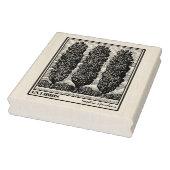 Drie populaire bomen Ex Libris Rubberstempel (Stempel)