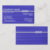 Drie Portholes Lijn - Blauw geborsteld Visitekaartje (Voorkant / Achterkant)