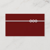 Drie Portholes Line - Dark Maroon Visitekaartje (Achterkant)
