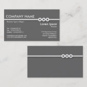 Drie Portholes Line - Grijs Visitekaartje (Voorkant / Achterkant)