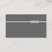Drie Portholes Line - Grijs Visitekaartje (Achterkant)