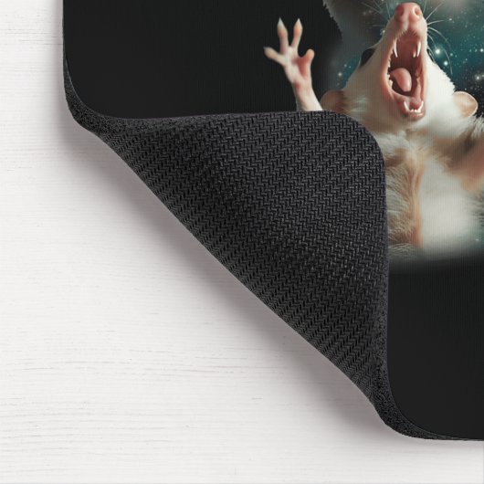 Drie Possum Maan _ 3 Opossum Grappig Vreemd Vervlo Muismat (Hoek)