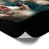 Drie Possum Maan _ 3 Opossum Grappig Vreemd Vervlo Poster (Hoek)