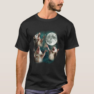 Drie Possum Maan 3 Opossum Grappige Rare Vervloekt T-shirt