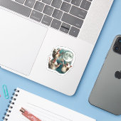 Drie Possum Maan 3Opossum Grappig Rare Geweest Mem Sticker (Laptop met iPhone)