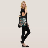 Drie Possum Maan 3Opossum Grappig Vreemd Vervloekt Tote Bag (Op model)
