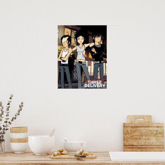 Drie Poster voor Delivery™ Group (Keuken)