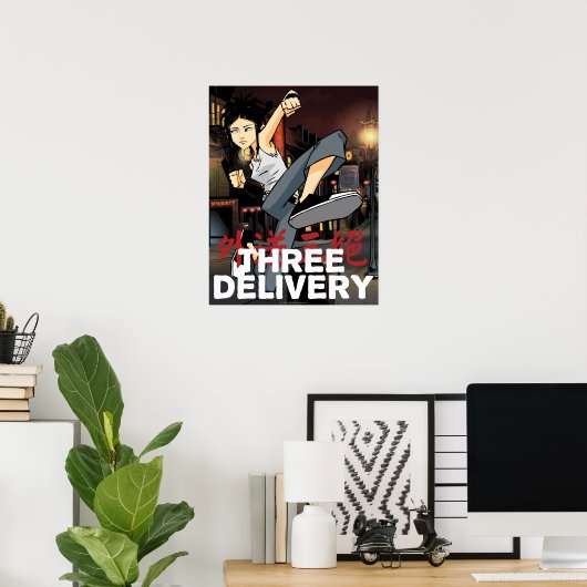 Drie Poster voor Delivery™ Sue (Thuiskantoor)