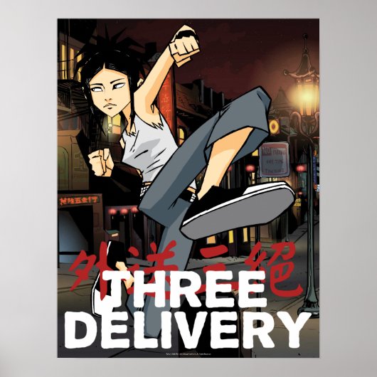 Drie Poster voor Delivery™ Sue (Voorkant)