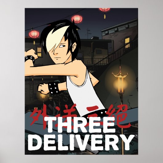 Drie Poster voor Delivery™ Tobey (Voorkant)