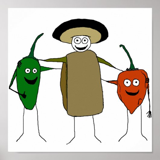 Drie Posters van Amigos (Voorkant)