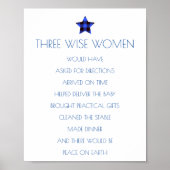 Drie Posters voor kerstmis met Wise Women (Voorkant)