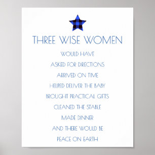 Drie Posters voor kerstmis met Wise Women