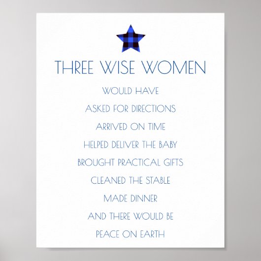 Drie Posters voor kerstmis met Wise Women (Voorkant)