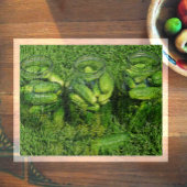 Drie potten komkommers en Dill op gras Legpuzzel