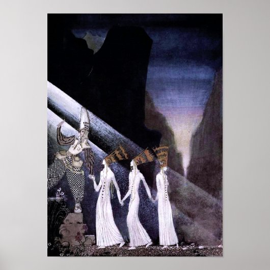 Drie Princesses in de Blue Mountain Print (Voorkant)