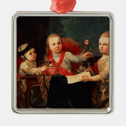 Drie prinsen, kinderen van Charles III Metalen Ornament (Voorkant)