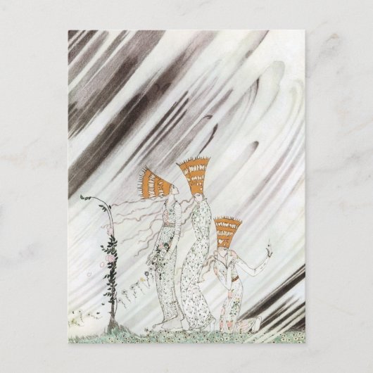 Drie prinsessen in de Blauwe Berg door Kay Nielsen Briefkaart (Voorkant)