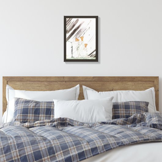 Drie prinsessen in de Blauwe Berg door Kay Nielsen Canvas Afdruk (Insitu (Slaapkamer))