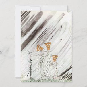 Drie prinsessen in de Blauwe Berg door Kay Nielsen Kaart