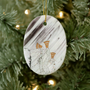 Drie prinsessen in de Blauwe Berg door Kay Nielsen Keramisch Ornament