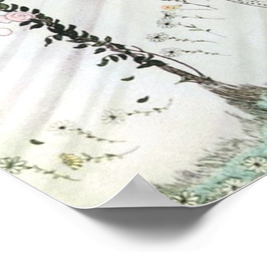 Drie prinsessen in de Blauwe Berg door Kay Nielsen Poster (Hoek)