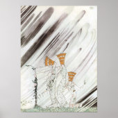 Drie prinsessen in de Blauwe Berg door Kay Nielsen Poster (Voorkant)