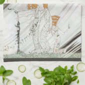 Drie prinsessen in de Blauwe Berg door Kay Nielsen Theedoek (Gevouwen)