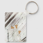 Drie prinsessen op de Blauwe Berg van Kay Nielsen Sleutelhanger (Achterkant)