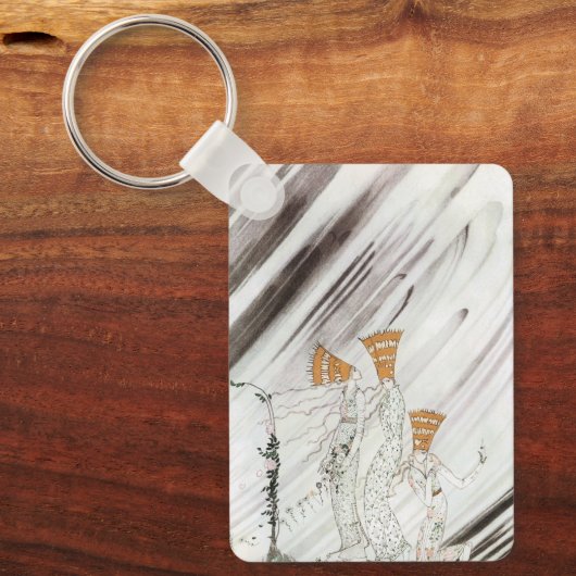 Drie prinsessen op de Blauwe Berg van Kay Nielsen Sleutelhanger (Voorkant)