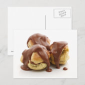 drie profiteroles briefkaart (Voorkant / Achterkant)