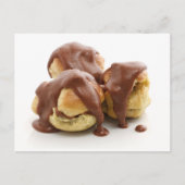 drie profiteroles briefkaart (Voorkant)