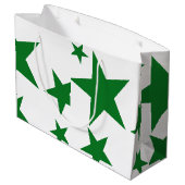 Drie Proost Aangepaste Gift Bag Groen #2 Groot Cadeauzakje (Achterkant Gekanteld)