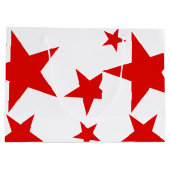 Drie Proost Aangepaste Gift Bag Rood #1 Groot Cadeauzakje (Achterkant)