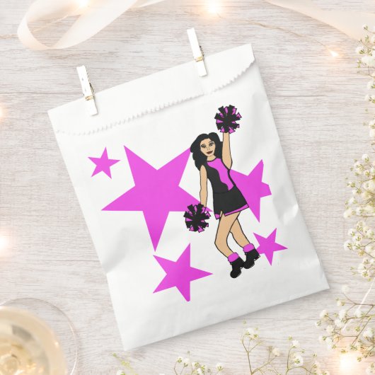 Drie Proost Custom Wit Favor Bag Roze #1 Bedankzakje (Geknipt)