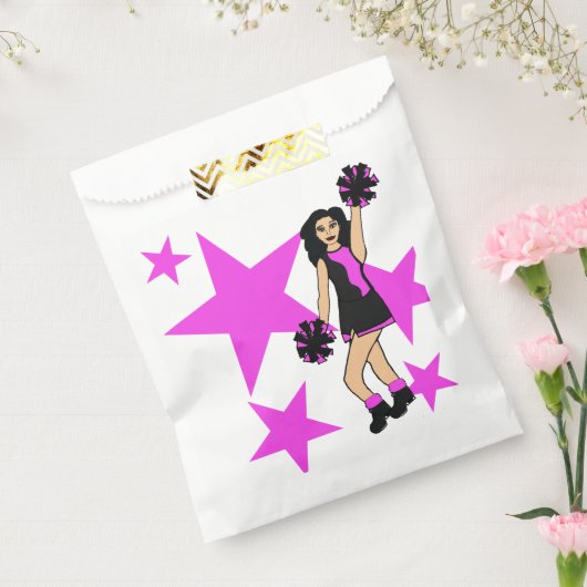 Drie Proost Custom Wit Favor Bag Roze #1 Bedankzakje (Gezegeld)