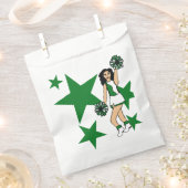 Drie Proost Custom Wit Favor Tas Groen #2 Bedankzakje (Geknipt)