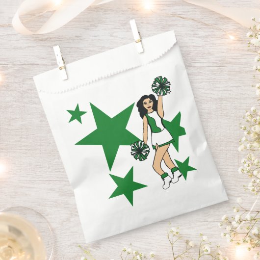 Drie Proost Custom Wit Favor Tas Groen #2 Bedankzakje (Geknipt)