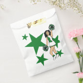 Drie Proost Custom Wit Favor Tas Groen #2 Bedankzakje (Gezegeld)