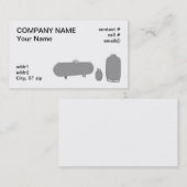 drie propaantanks visitekaartje (Voorkant / Achterkant)