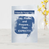 Drie P's van Verwachting Kaart (Gele Bloem)